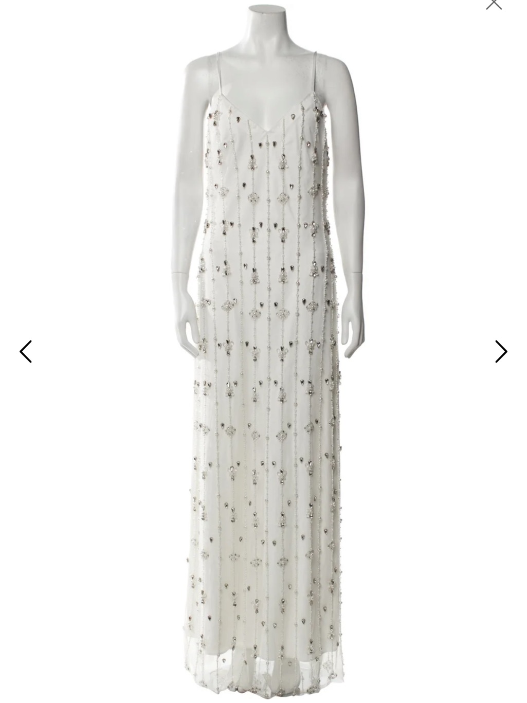 Ml Monique Lhuillier Amora Beaded Sleeveless Gown Size Us8 $745